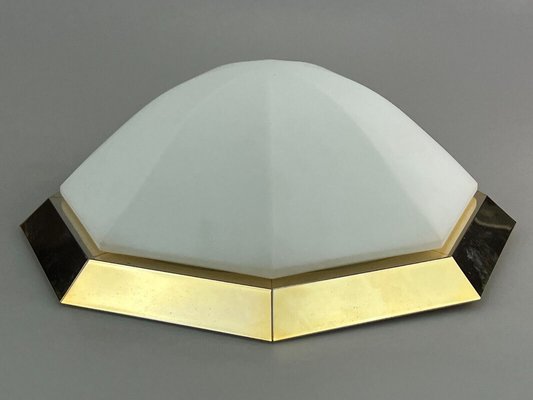 Mid-Century Space Age Ceiling Lamp in Glass from Limburg Glashütte, 1960s or 1970s-EJL-1368520