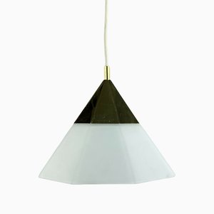 Mid-Century Space Age Ceiling Lamp in Glass from Limburg-EJL-1140678