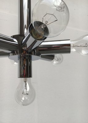 Mid-Century Space Age Chrome Ceiling Lamp-UAH-883796