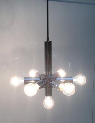 Mid-Century Space Age Chrome Ceiling Lamp-UAH-883796