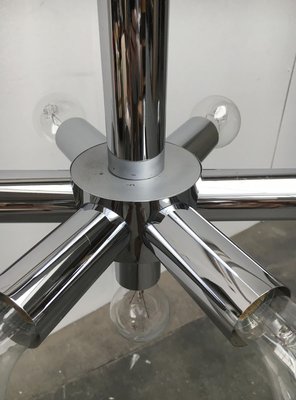 Mid-Century Space Age Chrome Ceiling Lamp-UAH-883796