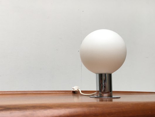 Mid-Century Space Age Chrome & Glass Table Lamp-UAH-865343