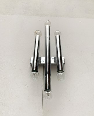 Mid-Century Space Age Chrome Wall Lamp-UAH-1115364