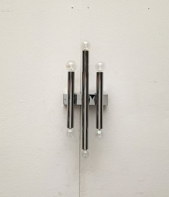 Mid-Century Space Age Chrome Wall Lamp-UAH-1115364