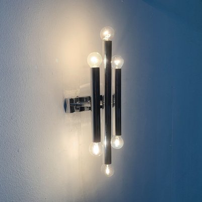 Mid-Century Space Age Chrome Wall Lamp-UAH-1115364