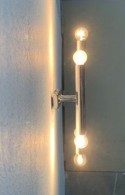 Mid-Century Space Age Chrome Wall Lamp-UAH-1115364