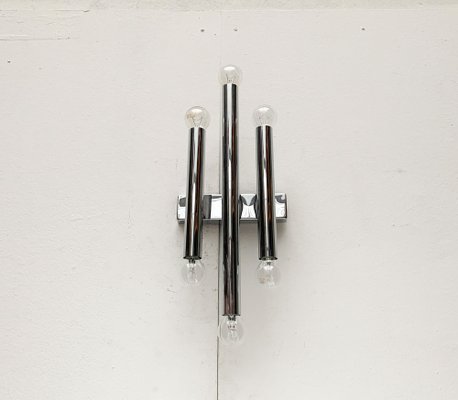 Mid-Century Space Age Chrome Wall Lamp-UAH-1115364