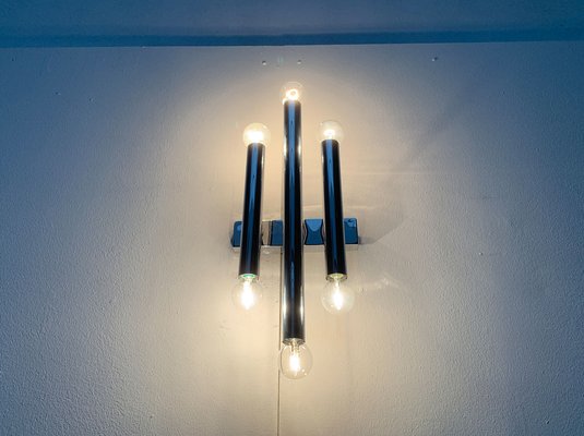 Mid-Century Space Age Chrome Wall Lamp-UAH-1115364