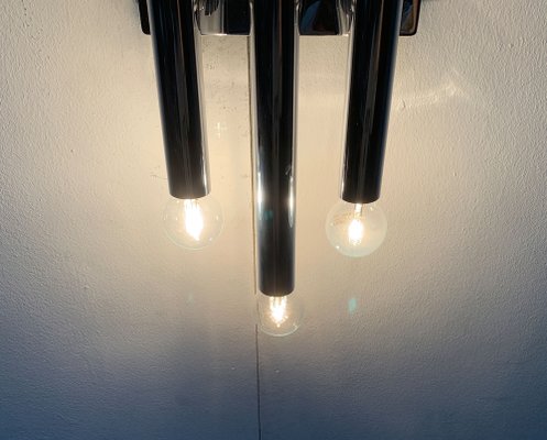 Mid-Century Space Age Chrome Wall Lamp-UAH-1115364