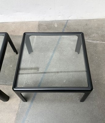 Mid-Century Space Age Coffee Table in Glass by Peter Ghyczy for Horn Collection, 1960s, Set of 2-UAH-1273886