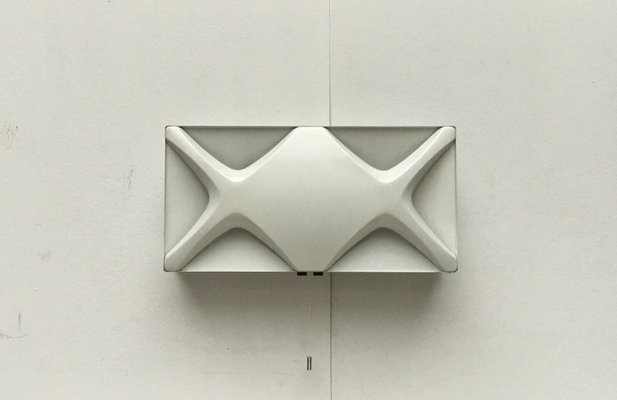 Mid-Century Space Age Cross Oyster Style Wall Lamp by Klaus Link for Heinz Neuhaus Leuchten, Germany, 1960s-UAH-2028124