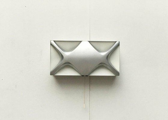 Mid-Century Space Age Cross Oyster Style Wall Lamp by Klaus Link for Heinz Neuhaus Leuchten, Germany, 1960s, Set of 2-UAH-2028123