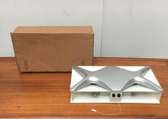 Mid-Century Space Age Cross Oyster Style Wall Lamp by Klaus Link for Heinz Neuhaus Leuchten, Germany, 1960s, Set of 2-UAH-2028123