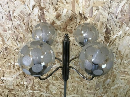 Mid-Century Space Age Floor Lamp in Metal & Glass-EJL-1138946