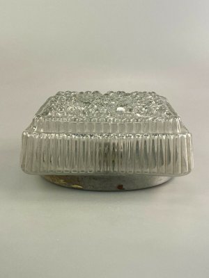 Mid-Century Space Age Flush Mount in Glass, 1970s-EJL-1138326