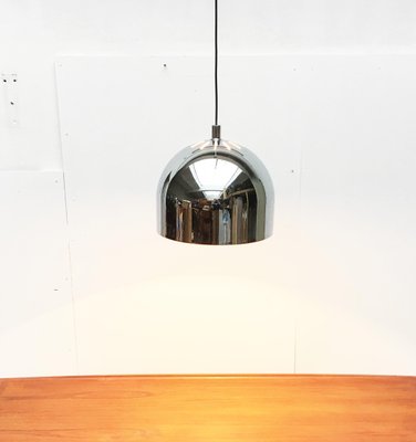 Mid-Century Space Age German Model 5561 Chrome Pendant Lamp from Staff, 1970s-UAH-863515