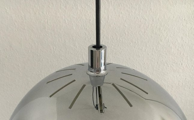 Mid-Century Space Age German Model 5561 Chrome Pendant Lamp from Staff, 1970s-UAH-863515