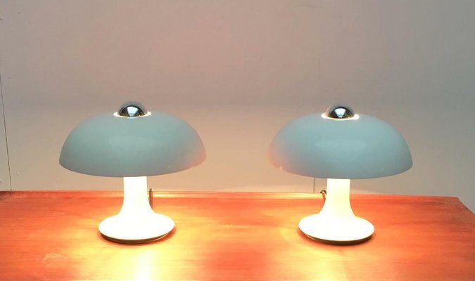 Mid-Century Space Age German Mushroom Table Lamp from Kaiser Idell / Kaiser Leuchten, 1960s, Set of 2-UAH-2028149