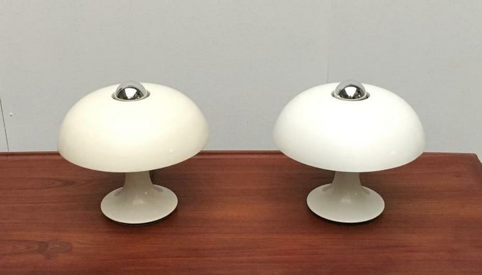 Mid-Century Space Age German Mushroom Table Lamp from Kaiser Idell / Kaiser Leuchten, 1960s, Set of 2-UAH-2028149