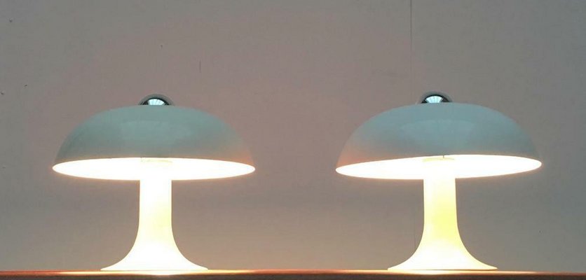 Mid-Century Space Age German Mushroom Table Lamp from Kaiser Idell / Kaiser Leuchten, 1960s, Set of 2-UAH-2028149