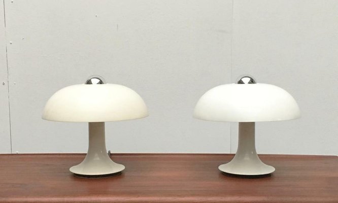 Mid-Century Space Age German Mushroom Table Lamp from Kaiser Idell / Kaiser Leuchten, 1960s, Set of 2-UAH-2028149