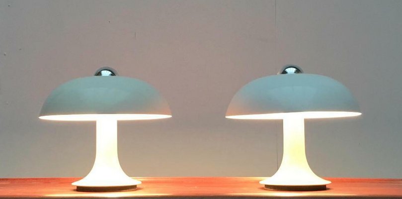 Mid-Century Space Age German Mushroom Table Lamp from Kaiser Idell / Kaiser Leuchten, 1960s, Set of 2-UAH-2028149