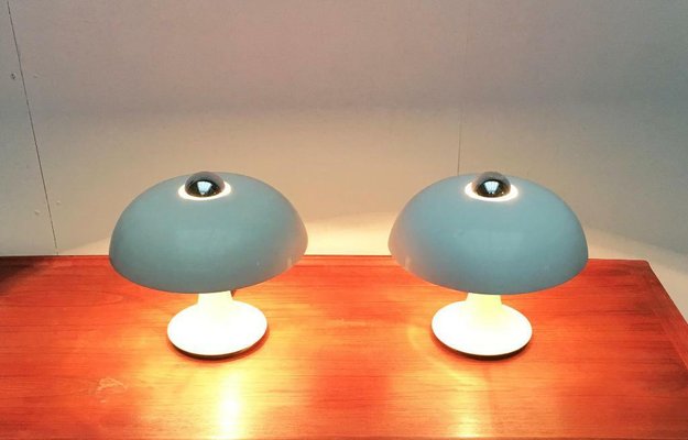 Mid-Century Space Age German Mushroom Table Lamp from Kaiser Idell / Kaiser Leuchten, 1960s, Set of 2-UAH-2028149