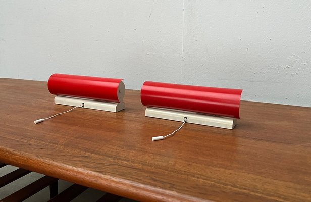 Mid-Century Space Age German Wall Lamps from Doria Leuchten, 1960s, Set of 2-UAH-1776363