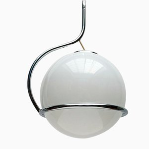 Mid-Century Space Age Italian Glass Ball Pendant, 1960s-UAH-2028139