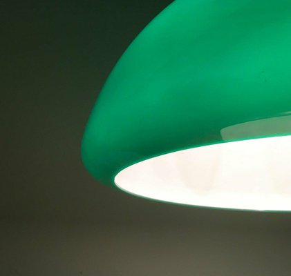 Mid-Century Space Age Italian Green Early Model Toledo Table Lamp by Luigi Massoni for Harvey Guzzini, 1960s-UAH-2027946