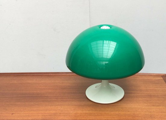 Mid-Century Space Age Italian Green Early Model Toledo Table Lamp by Luigi Massoni for Harvey Guzzini, 1960s-UAH-2027946