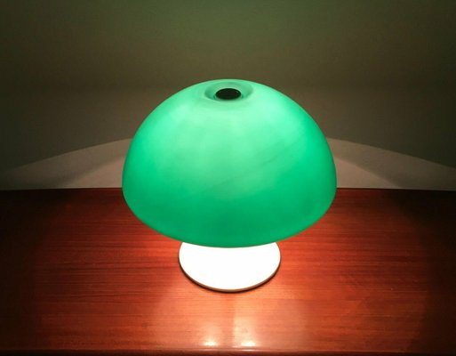 Mid-Century Space Age Italian Green Early Model Toledo Table Lamp by Luigi Massoni for Harvey Guzzini, 1960s-UAH-2027946