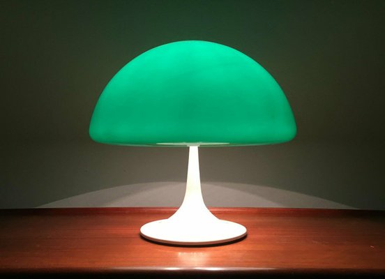 Mid-Century Space Age Italian Green Early Model Toledo Table Lamp by Luigi Massoni for Harvey Guzzini, 1960s-UAH-2027946