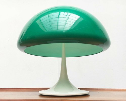 Mid-Century Space Age Italian Green Early Model Toledo Table Lamp by Luigi Massoni for Harvey Guzzini, 1960s-UAH-2027946