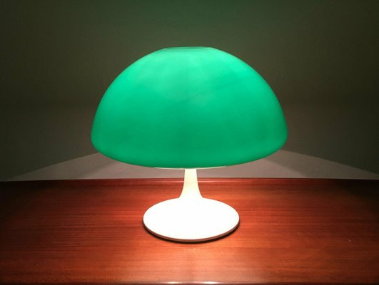 Mid-Century Space Age Italian Green Early Model Toledo Table Lamp by Luigi Massoni for Harvey Guzzini, 1960s-UAH-2027946