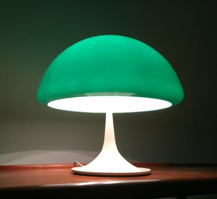 Mid-Century Space Age Italian Green Early Model Toledo Table Lamp by Luigi Massoni for Harvey Guzzini, 1960s-UAH-2027946