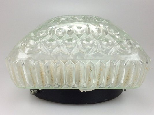 Mid-Century Space Age Lamp Flush Mount in Glass, 1960s-EJL-1323182