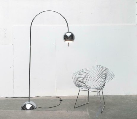 Mid-Century Space Age Metal Chrome Arc Floor Lamp from Cosack, 1960s-UAH-1725642