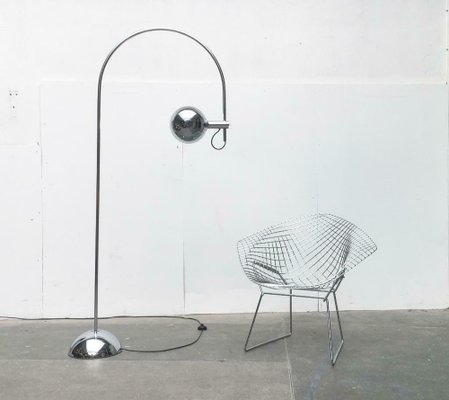 Mid-Century Space Age Metal Chrome Arc Floor Lamp from Cosack, 1960s-UAH-1725642