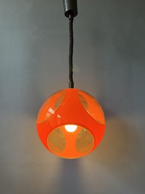 Mid-Century Space Age Orange Bug Eye Pendant Lamp by Luigi Colani, 1970s-ZBK-1399584