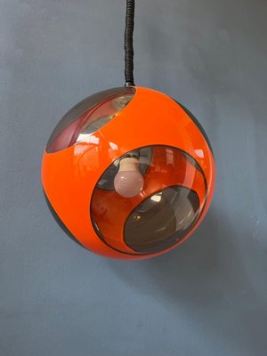 Mid-Century Space Age Orange Bug Eye Pendant Lamp by Luigi Colani, 1970s-ZBK-1399584