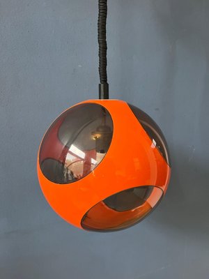 Mid-Century Space Age Orange Bug Eye Pendant Lamp by Luigi Colani, 1970s-ZBK-1399584