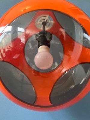 Mid-Century Space Age Orange Bug Eye Pendant Lamp by Luigi Colani, 1970s-ZBK-1399584