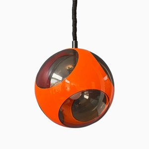 Mid-Century Space Age Orange Bug Eye Pendant Lamp by Luigi Colani, 1970s-ZBK-1399584