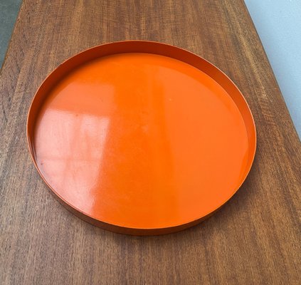 Mid-Century Space Age Orange Plastic Tray, 1960s-UAH-1824283