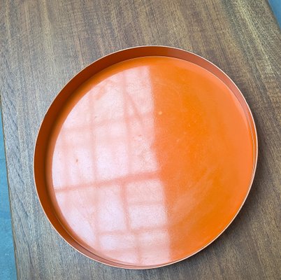 Mid-Century Space Age Orange Plastic Tray, 1960s-UAH-1824283