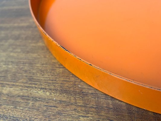 Mid-Century Space Age Orange Plastic Tray, 1960s-UAH-1824283