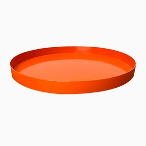 Mid-Century Space Age Orange Plastic Tray, 1960s-UAH-1824283