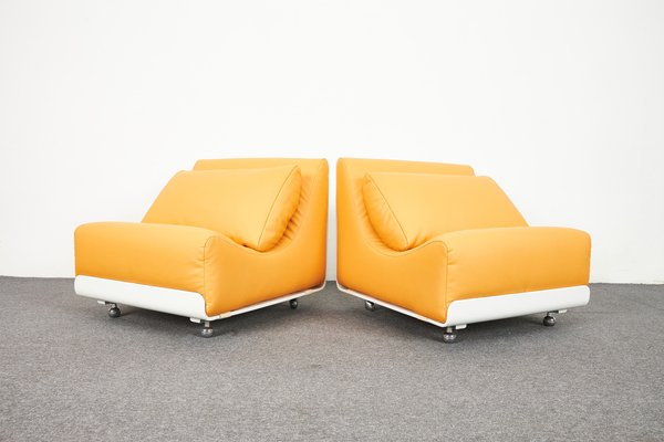 Mid-Century Space Age Orbis Plywood Lounge Chairs by Luigi Colani for Cor, 1972, Set of 2-XCG-1817965