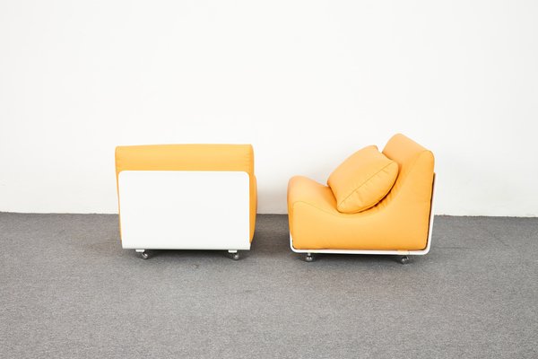 Mid-Century Space Age Orbis Plywood Lounge Chairs by Luigi Colani for Cor, 1972, Set of 2-XCG-1817965